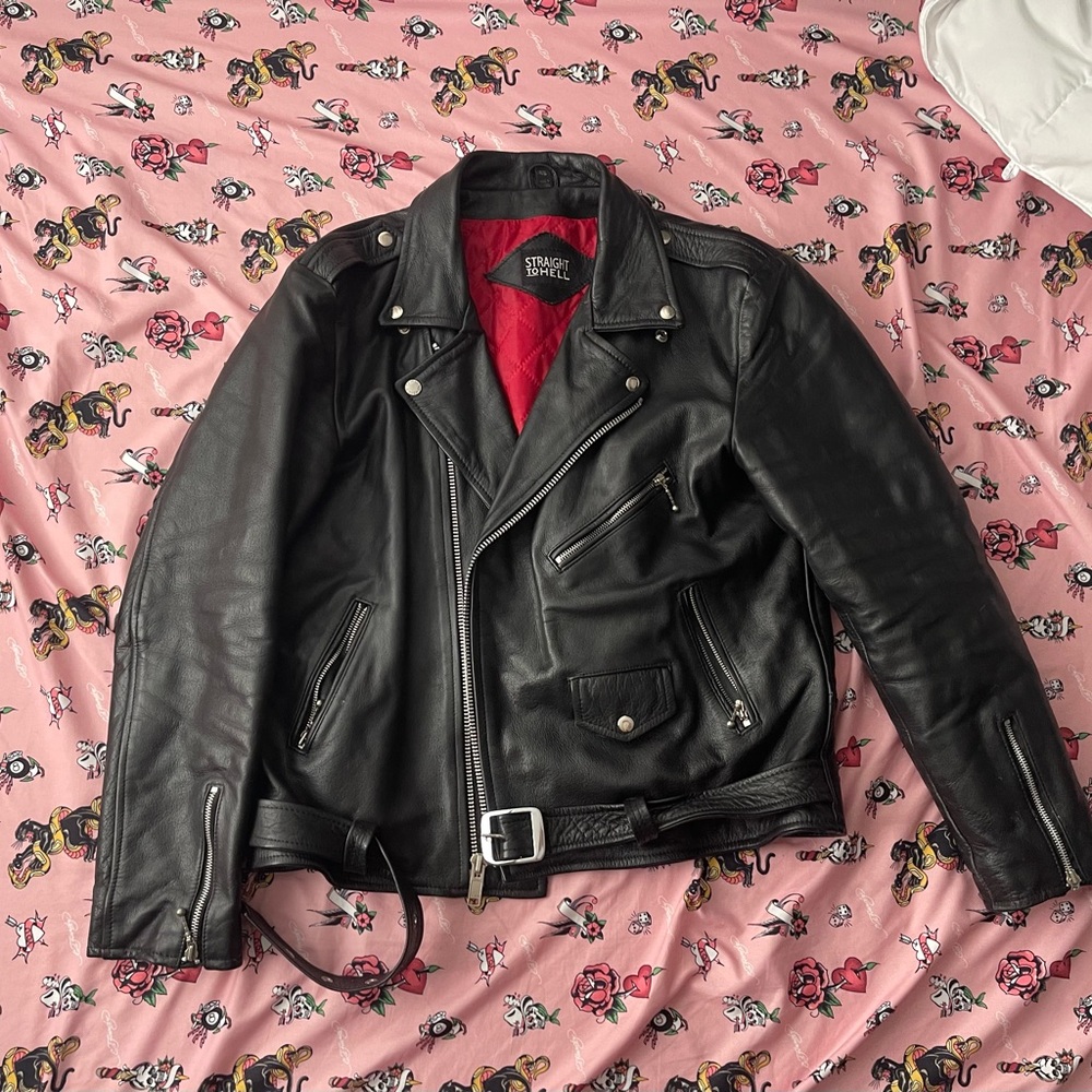 Straight to Hell leather jacket L